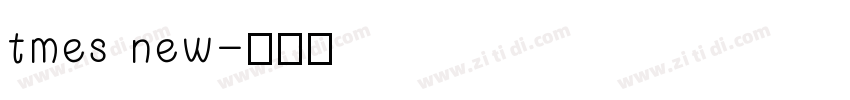 tmes new字体转换